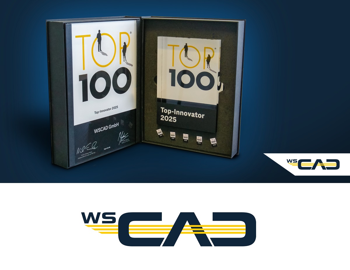 WSCAD mit TOP 100-Award ausgezeichnet (Die Bildrechte liegen bei dem Verfasser der Mitteilung.) WSCAD mit TOP 100-Award ausgezeichnet (Die Bildrechte liegen bei dem Verfasser der Mitteilung.)