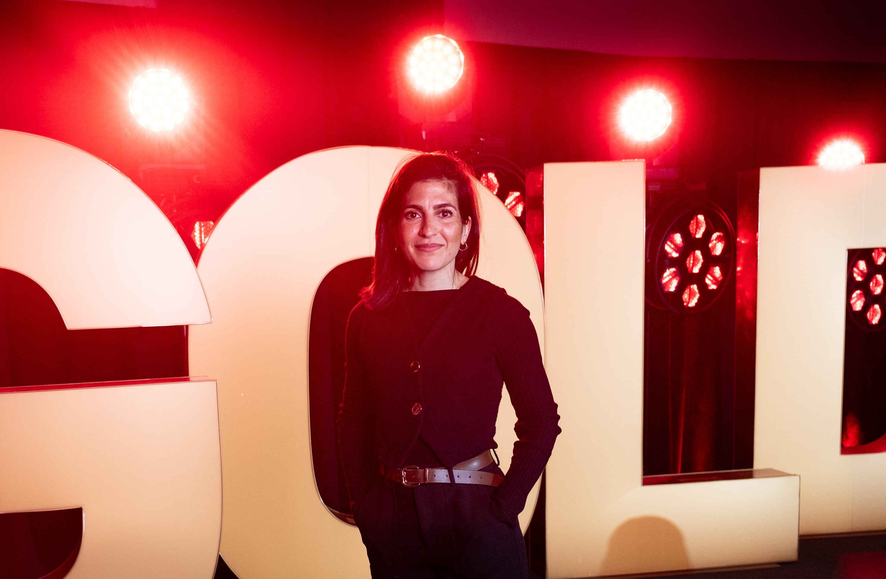 Expertin Dunja Jappe beim internationalen Speaker Slam in Dresden (Die Bildrechte liegen bei dem Verfasser der Mitteilung.)