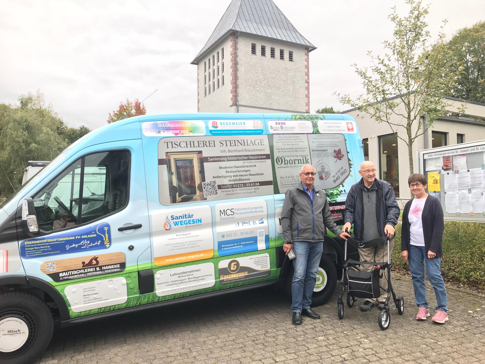 CARITIVA unterstützt die Caritas-Konferenz St. Joseph und St. Laurentius mit einem Ford Transit! 