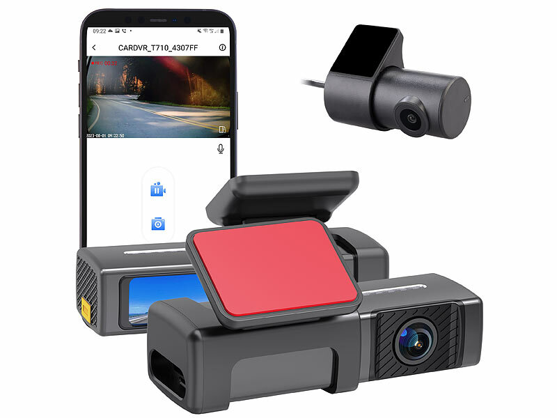 Lescars 4K-Dashcam& Full HD-Rückfahrkamera MDV-5100.dual, IPS-Display, WLAN, G-Sensor, www.pearl.de (Die Bildrechte liegen bei dem Verfasser der Mitteilung.) Lescars 4K-Dashcam& Full HD-Rückfahrkamera MDV-5100.dual, IPS-Display, WLAN, G-Sensor, www.pearl.de (Die Bildrechte liegen bei dem Verfasser der Mitteilung.)