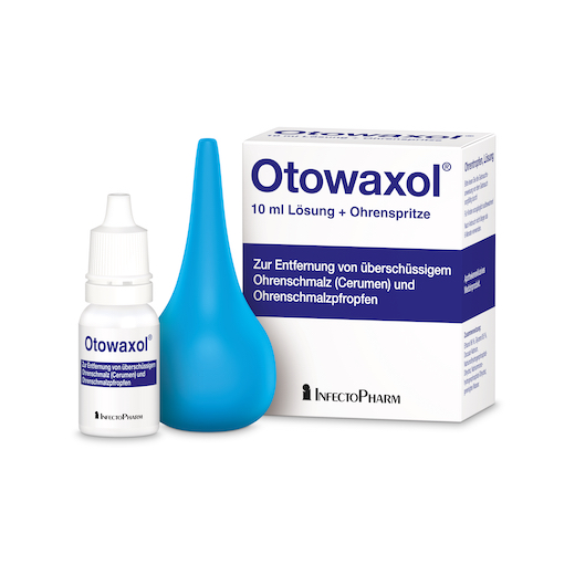 Otowaxol®Ohrentropfen reinigen den Gehörgang.©InfectoPharm (Die Bildrechte liegen bei dem Verfasser der Mitteilung.) Otowaxol®Ohrentropfen reinigen den Gehörgang.©InfectoPharm (Die Bildrechte liegen bei dem Verfasser der Mitteilung.)