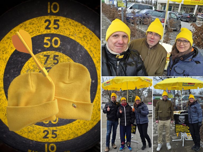 Spannende Diskussionen an den ersten Liberal Corners in Haar. (Foto: FDP Haar)