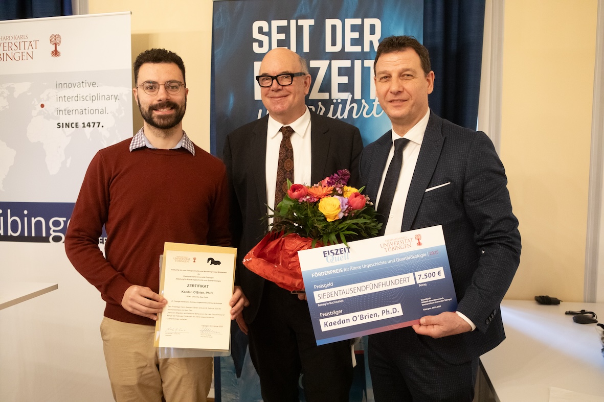 Tübinger Förderpreis geht 2025 an Kaedan O'Brien (l.), State University of New York (SUNY) Oneonta (Bildquelle: Friedhelm Albrecht)