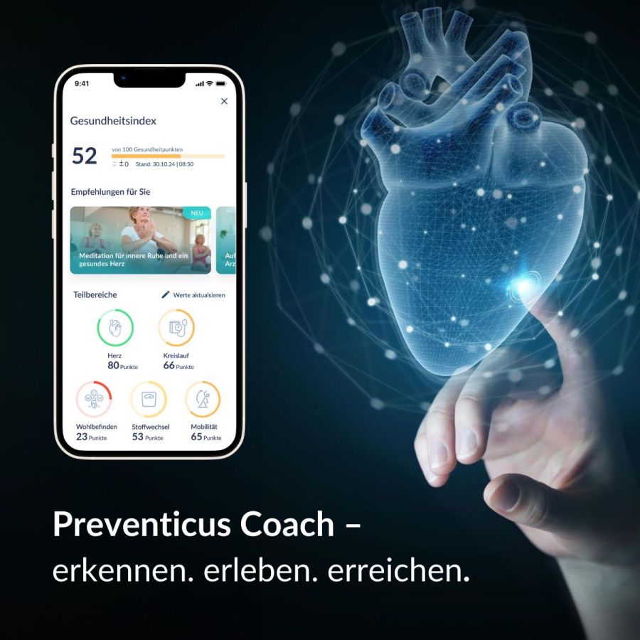 Preventicus Coach - erkennen. erleben. erreichen. (© Preventicus GmbH) Preventicus Coach - erkennen. erleben. erreichen. (© Preventicus GmbH)