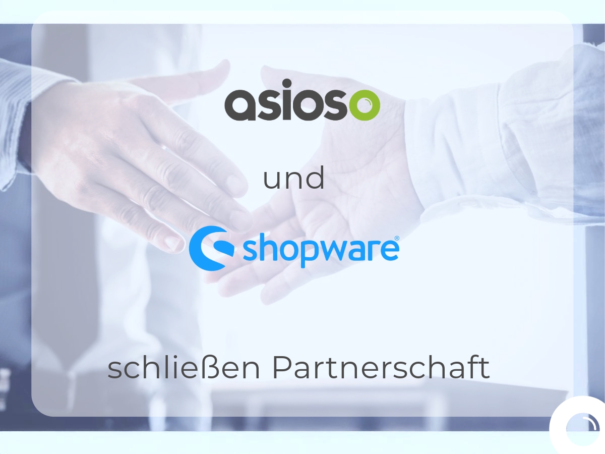 Shopware und asioso geben Partnerschaft bekannt (Die Bildrechte liegen bei dem Verfasser der Mitteilung.) Shopware und asioso geben Partnerschaft bekannt (Die Bildrechte liegen bei dem Verfasser der Mitteilung.)