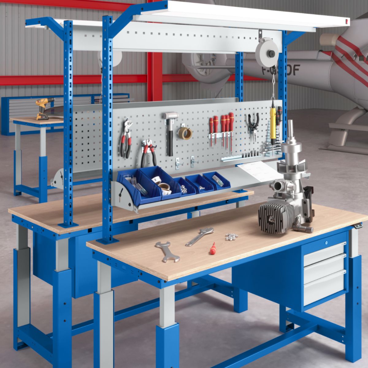 Ergonomische Werkbank von SOFAME – Maßgeschneiderte Lösung  (Bildrechte: Sofame)