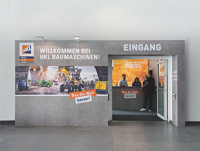 HKL auf der bauma 2025, Halle B6, Stand 310–kompetenter Berater und Partner seiner Kunden. (Die Bildrechte liegen bei dem Verfasser der Mitteilung.)
