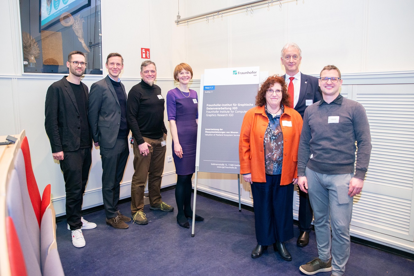 Feierliche Eröffnung des Fraunhofer IGD Projektbüros in Greifswald (© Sebastian Krauleidis) Feierliche Eröffnung des Fraunhofer IGD Projektbüros in Greifswald (© Sebastian Krauleidis)