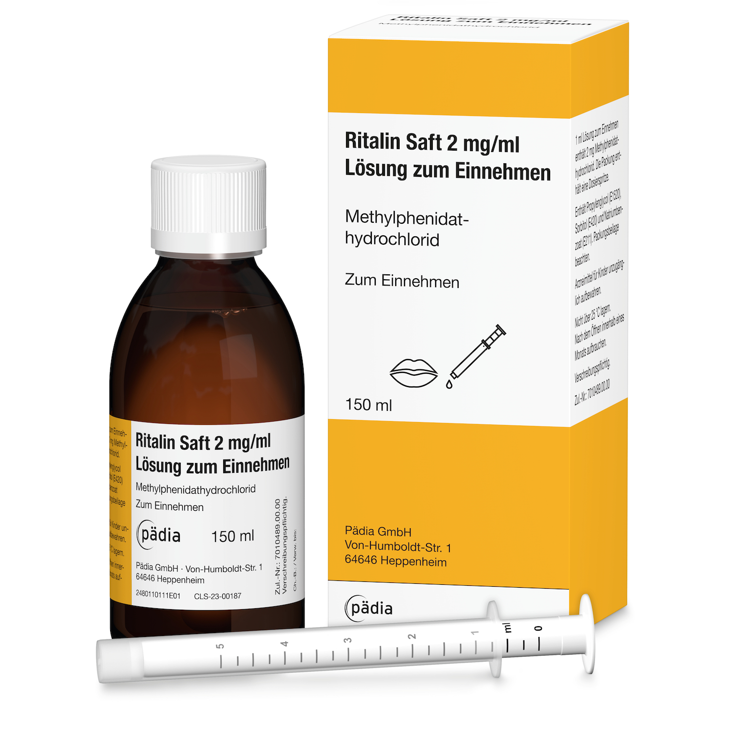 Ritalin Saft 2 mg/ml neu von InfectoPharm.©InfectoPharm (Die Bildrechte liegen bei dem Verfasser der Mitteilung.) Ritalin Saft 2 mg/ml neu von InfectoPharm.©InfectoPharm (Die Bildrechte liegen bei dem Verfasser der Mitteilung.)