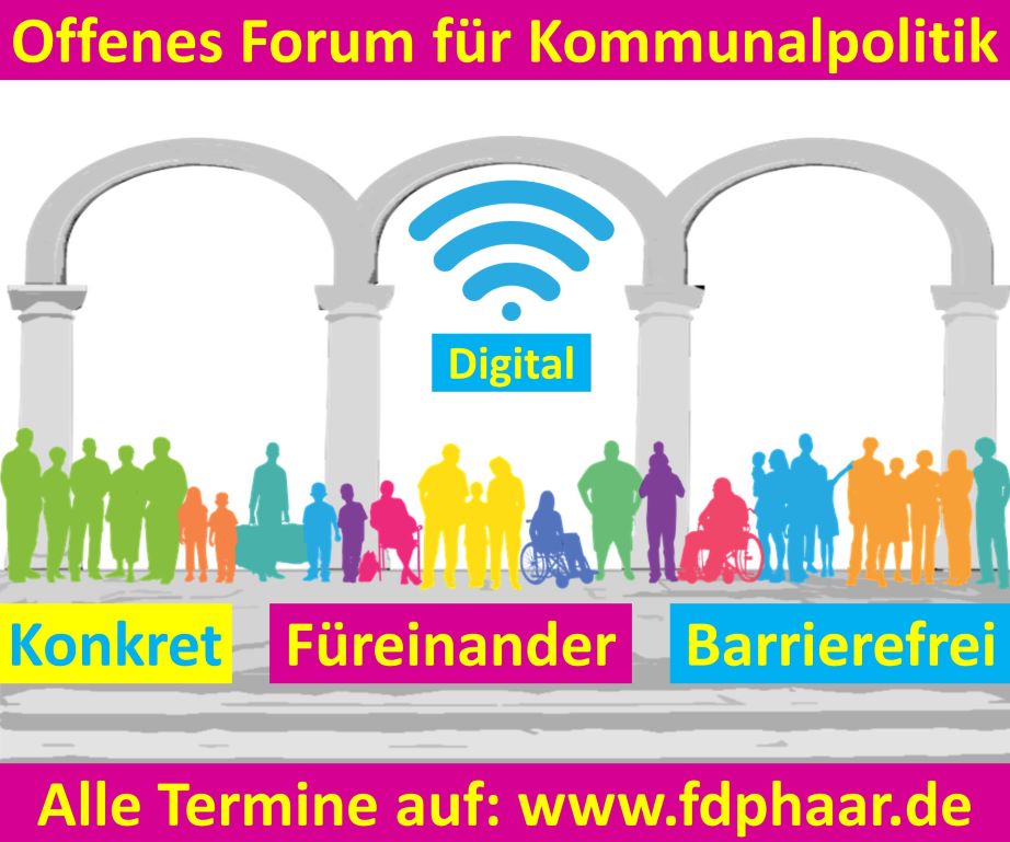 Kurz vor der Wahl: Am 20.02.25 lädt die FDP Haar zum digitalen Forum für Kommunalpolitik. © FDP Haar