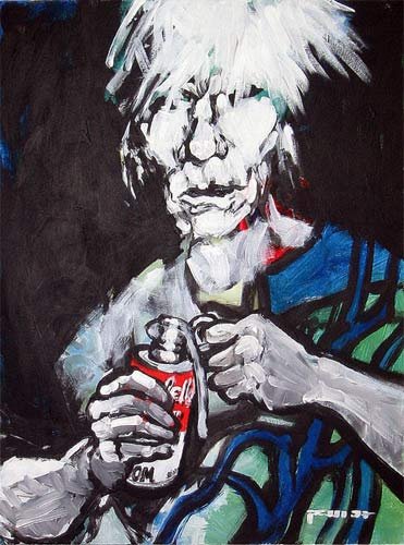 Andy Warhol, Portrait von Nikolaus Pessler Andy Warhol, Portrait von Nikolaus Pessler