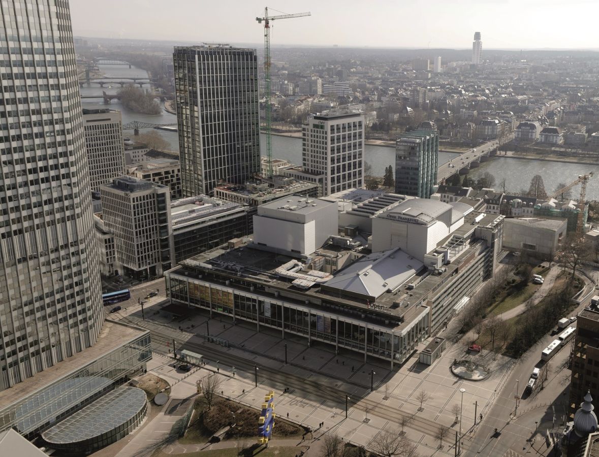 Luftbild Städtische Bühnen Frankfurt (© Uwe Dettmar)