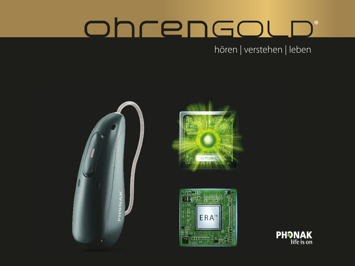 Das Phonak Audéo Sphere ist bei ohrenGOLD in Steinheim und Beilstein erhältlich Das Phonak Audéo Sphere ist bei ohrenGOLD in Steinheim und Beilstein erhältlich