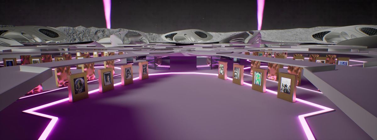 Future Trends Multiverse Lunaprise Museum auf dem Mond (Innenperspektive). (© )
