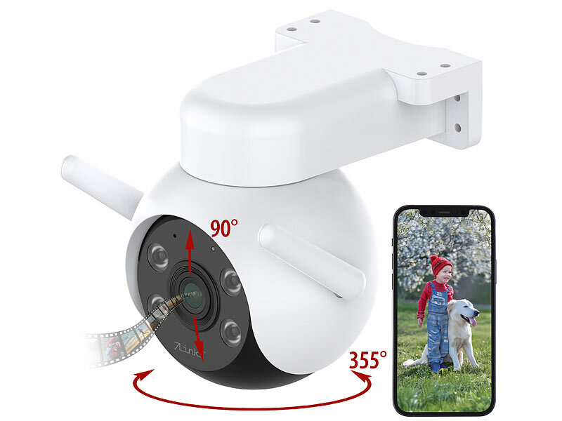 7links WLAN-Pan-Tilt-Outdoorkamera IPC-760 mit 4K-Auflösung, Farb-Nachtsicht, IP66, www.pearl.de (Die Bildrechte liegen bei dem Verfasser der Mitteilung.) 7links WLAN-Pan-Tilt-Outdoorkamera IPC-760 mit 4K-Auflösung, Farb-Nachtsicht, IP66, www.pearl.de (Die Bildrechte liegen bei dem Verfasser der Mitteilung.)
