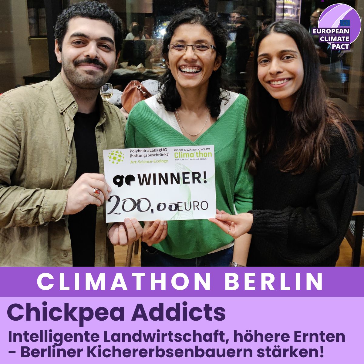 EU-Klimapakt: Climathon 2025 - Berlin"hacked" Lösungen für das Klima (Die Bildrechte liegen bei dem Verfasser der Mitteilung.)