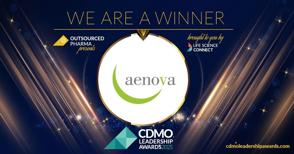 Aenova gewinnt 2025 CDMO Leadership Awards in der Kategorie"Small Molecule Dosage Form - Global" (Die Bildrechte liegen bei dem Verfasser der Mitteilung.)