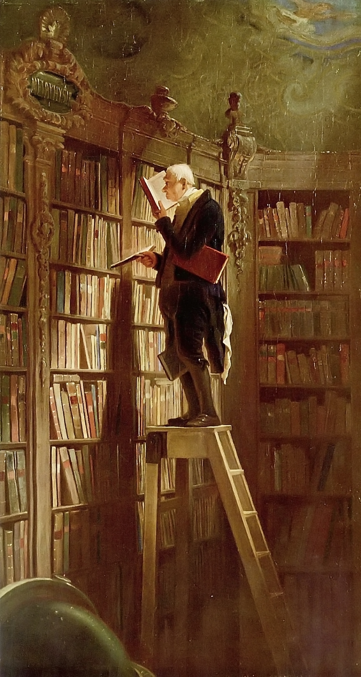 Der Bücherwurm, Carl Spitzweg Der Bücherwurm, Carl Spitzweg