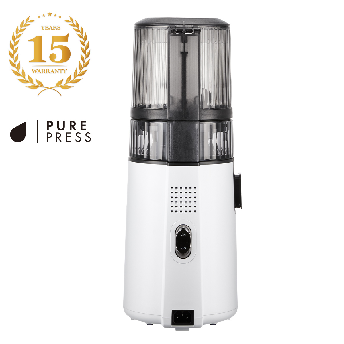 Hurom Pure Press Linie–Neu: H70-ST, Modellvariante Weiss (Die Bildrechte liegen bei dem Verfasser der Mitteilung.) Hurom Pure Press Linie–Neu: H70-ST, Modellvariante Weiss (Die Bildrechte liegen bei dem Verfasser der Mitteilung.)