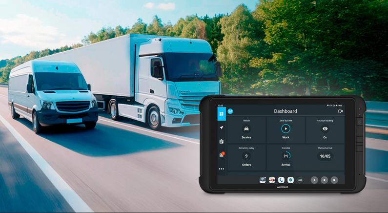 Das robuste Profi-Tablet Webfleet PRO X. Bild: Webfleet
