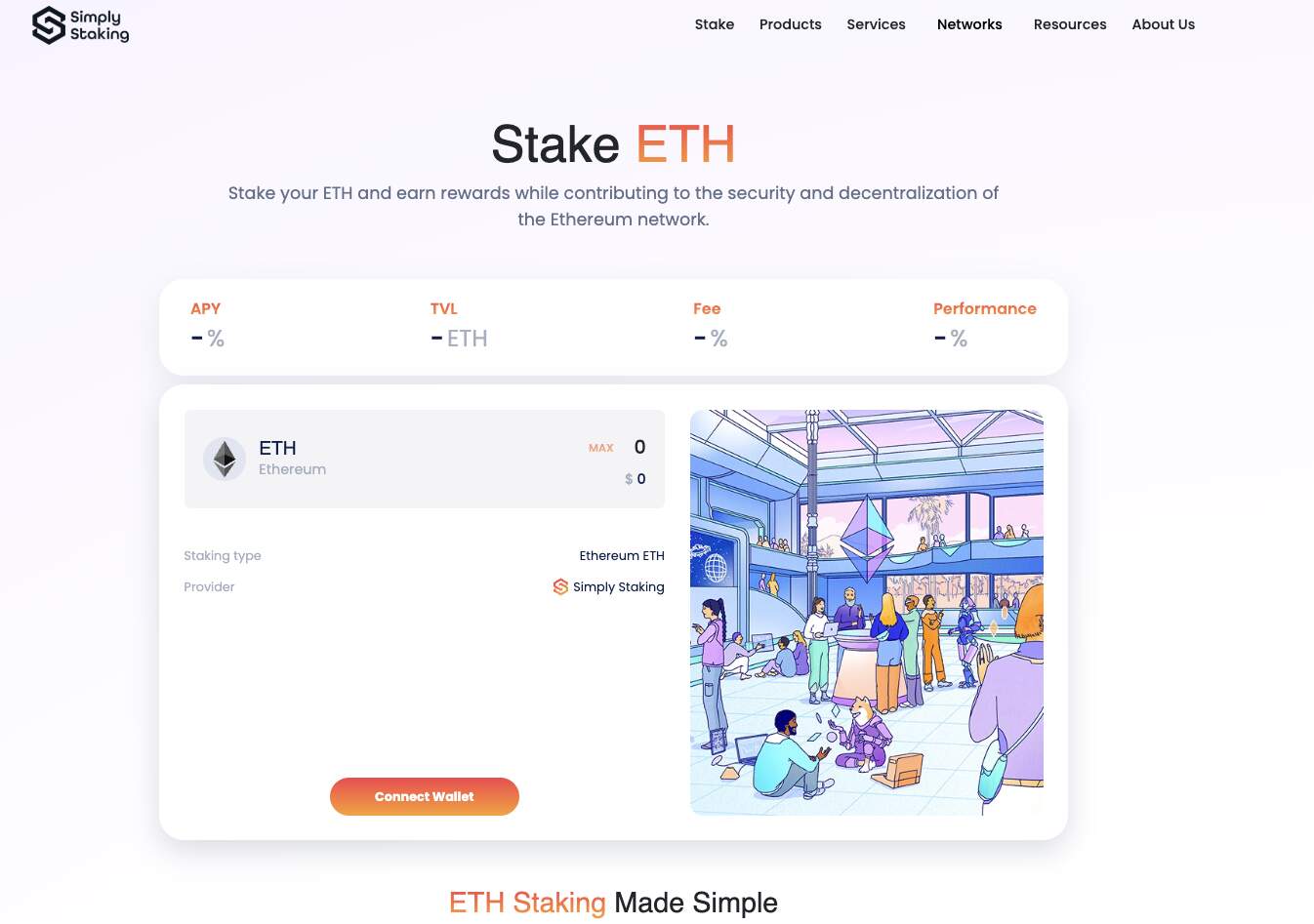 Eth staking mit Simply Staking (Die Bildrechte liegen bei dem Verfasser der Mitteilung.)