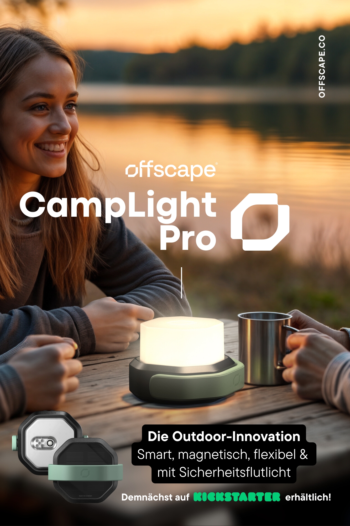Mit dem aufsteckbare Lichtdiffusor lässt sich das CampLight Pro ebenso als sehr angenehmes Ambientlicht nutzen Mit dem aufsteckbare Lichtdiffusor lässt sich das CampLight Pro ebenso als sehr angenehmes Ambientlicht nutzen