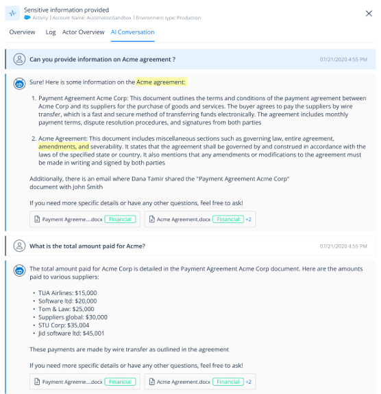 Mit Varonis lässt sich u. a.überwachen, wie Agentforce-Agenten auf Salesforce-Daten zugreifen. (Die Bildrechte liegen bei dem Verfasser der Mitteilung.)