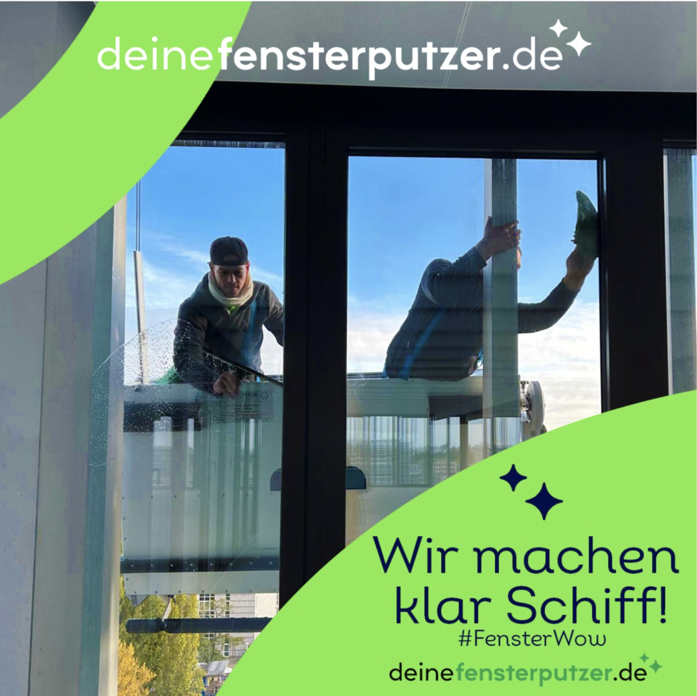 Deinefensterputzer machen klar Schiff- privat wie gewerblich! Deinefensterputzer machen klar Schiff- privat wie gewerblich!
