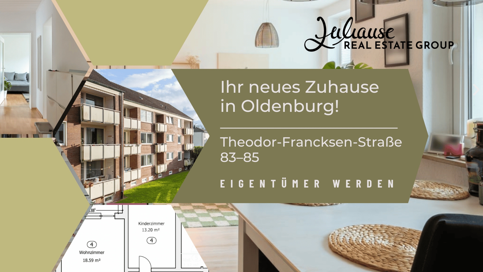 Oldenburg zum Investieren mit Eigentumswohnungen - Zuhause Real Estate Group (Die Bildrechte liegen bei dem Verfasser der Mitteilung.) Oldenburg zum Investieren mit Eigentumswohnungen - Zuhause Real Estate Group (Die Bildrechte liegen bei dem Verfasser der Mitteilung.)