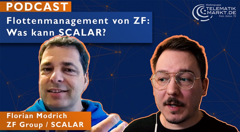 Florian Modrich stellt im neuen Podcast das Flottenmanagementportal SCALAR vor. Bild: Telematik-Mark Florian Modrich stellt im neuen Podcast das Flottenmanagementportal SCALAR vor. Bild: Telematik-Mark