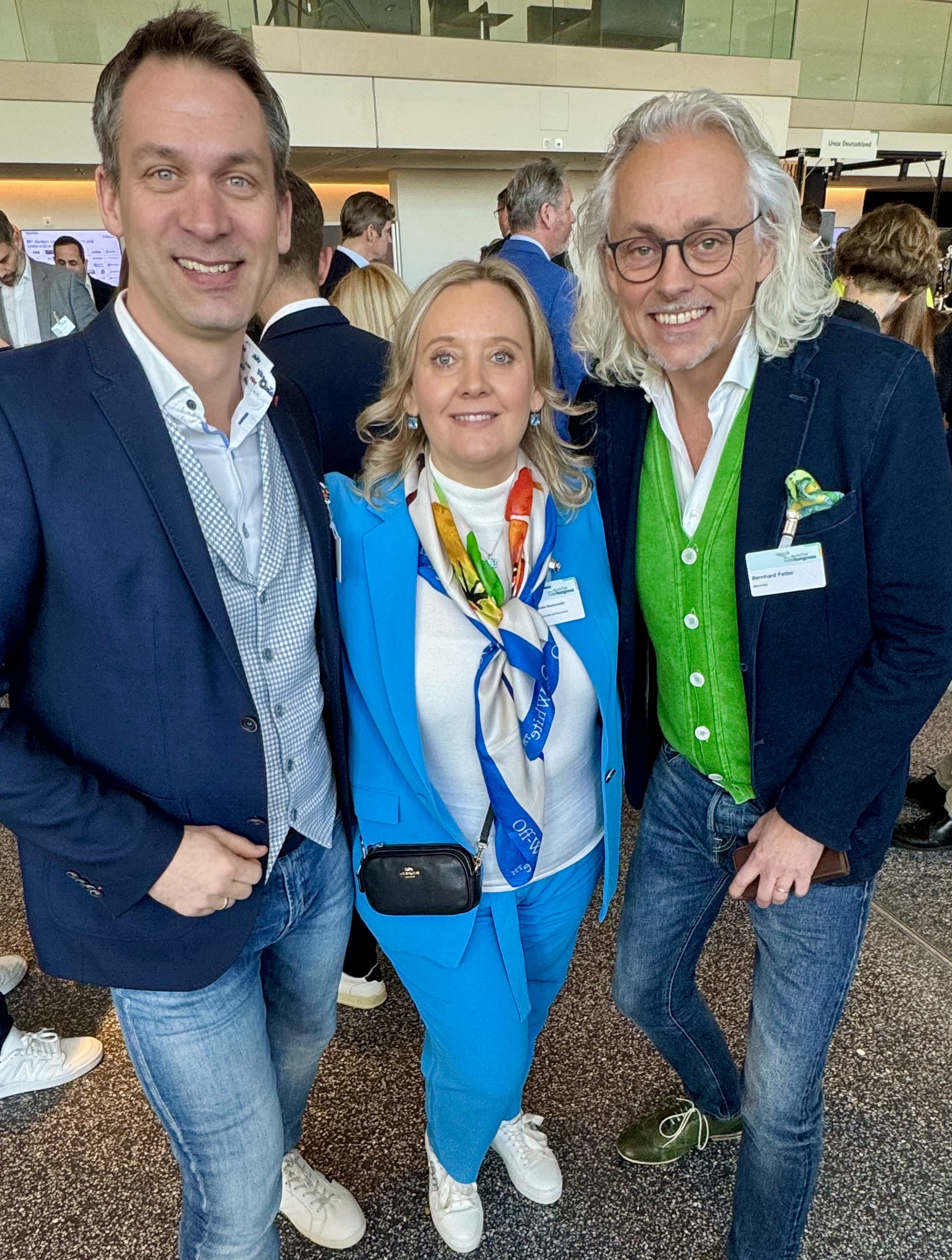 Foto (v.l.n.r.): Steffen Schock, Prof. Dr. Sandra Rochnowski und Bernhard Patter. Quelle: Wolf.Communication.