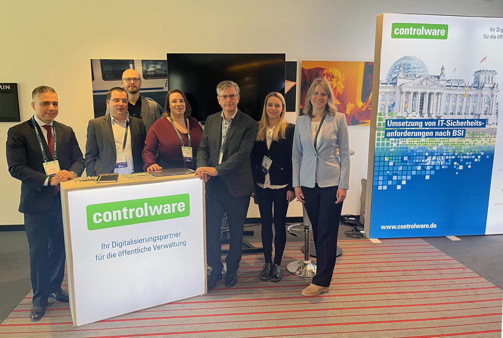 Controlware informierte als Kongresspartner auf der Fachkonferenz„Digitaler Staat 2025" in Berlin. (Die Bildrechte liegen bei dem Verfasser der Mitteilung.)