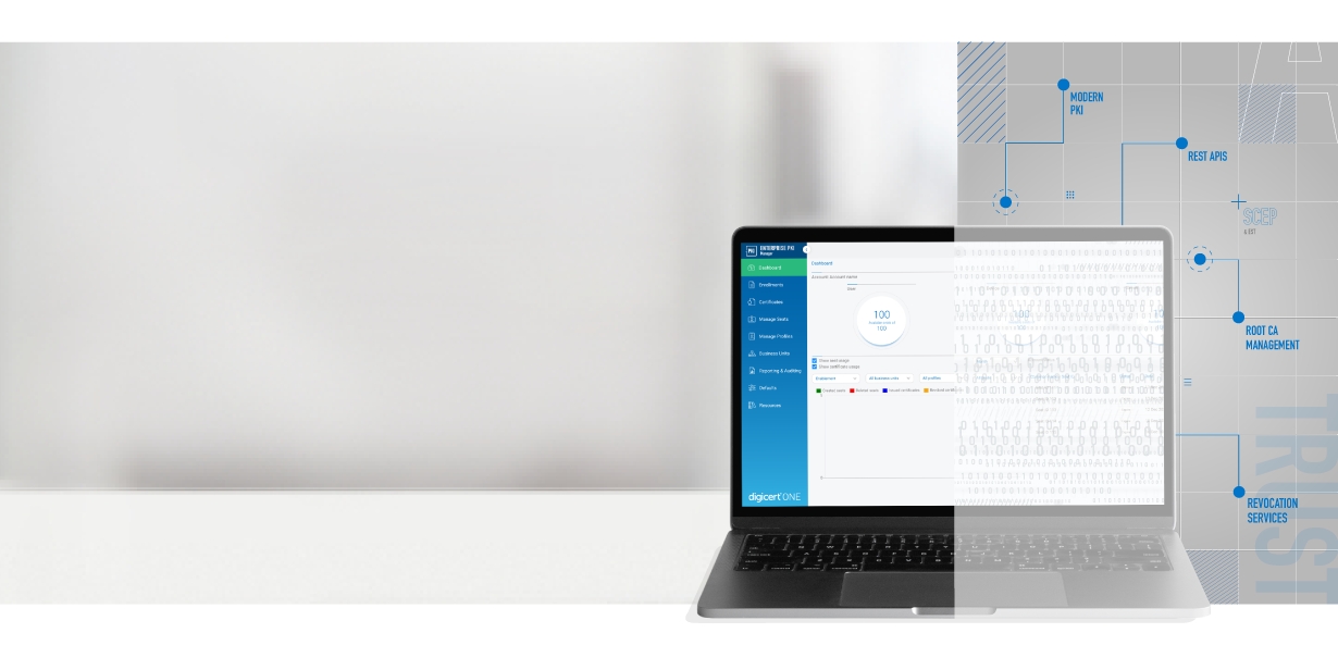 DigiCert ONE, TLS/SSL- und Code-Signing-Zertifikate sowie Document-Signing- und Mark-Zertifikate (Bildquelle: DigiCert, Inc.) DigiCert ONE, TLS/SSL- und Code-Signing-Zertifikate sowie Document-Signing- und Mark-Zertifikate (Bildquelle: DigiCert, Inc.)