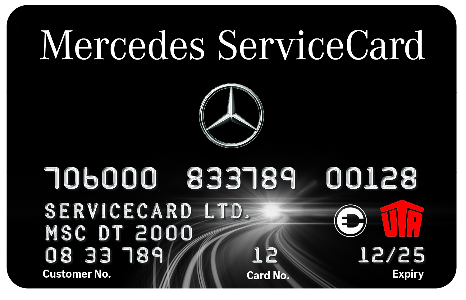 Die Mercedes ServiceCard Ladekarte im Co-brand-Design. (Bildquelle:©Mercedes ServiceCard GmbH& Co. KG)