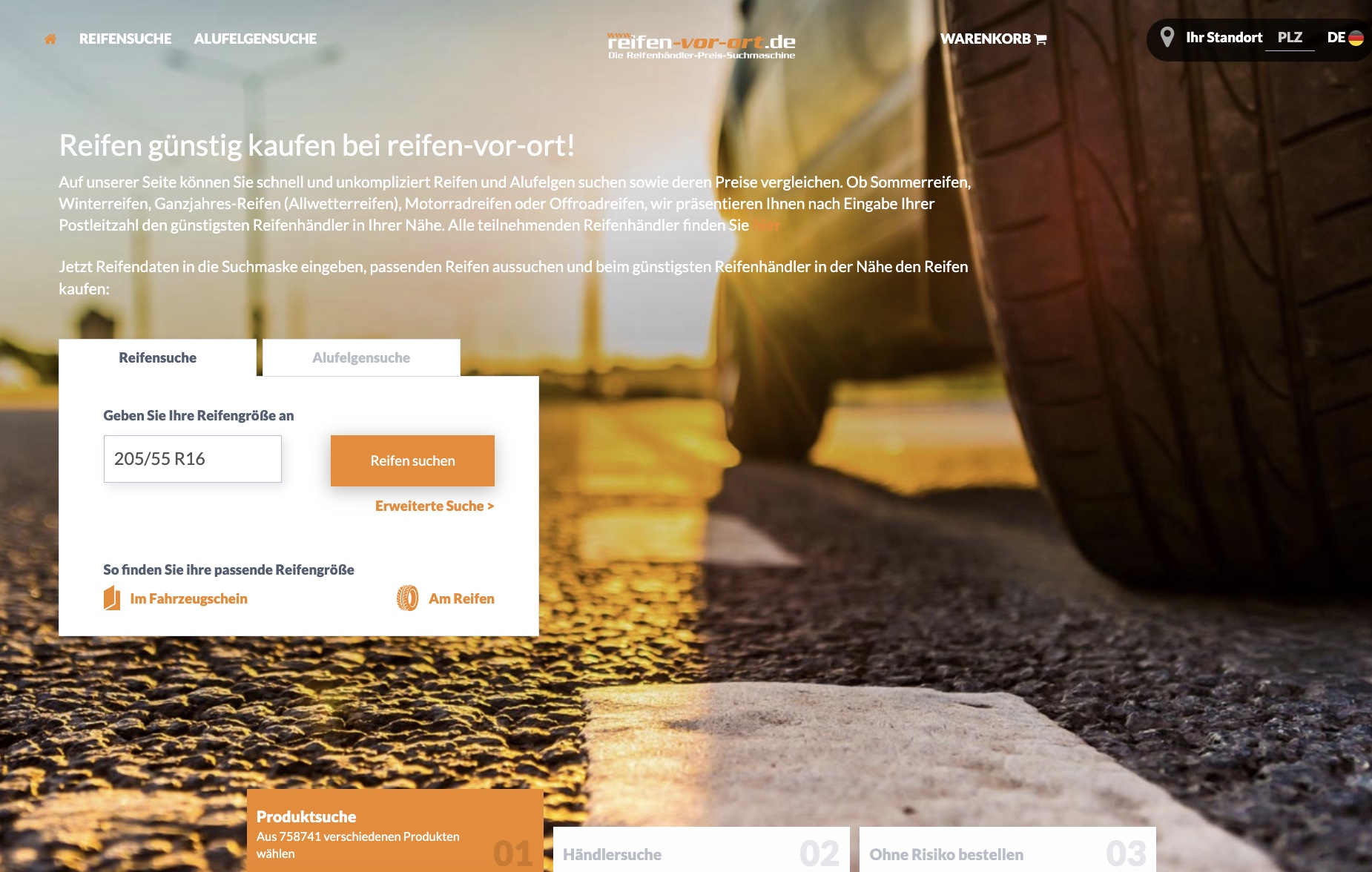 B2C-Plattform mit innovativem Konzept und günstigen Reifenpreisen B2C-Plattform mit innovativem Konzept und günstigen Reifenpreisen