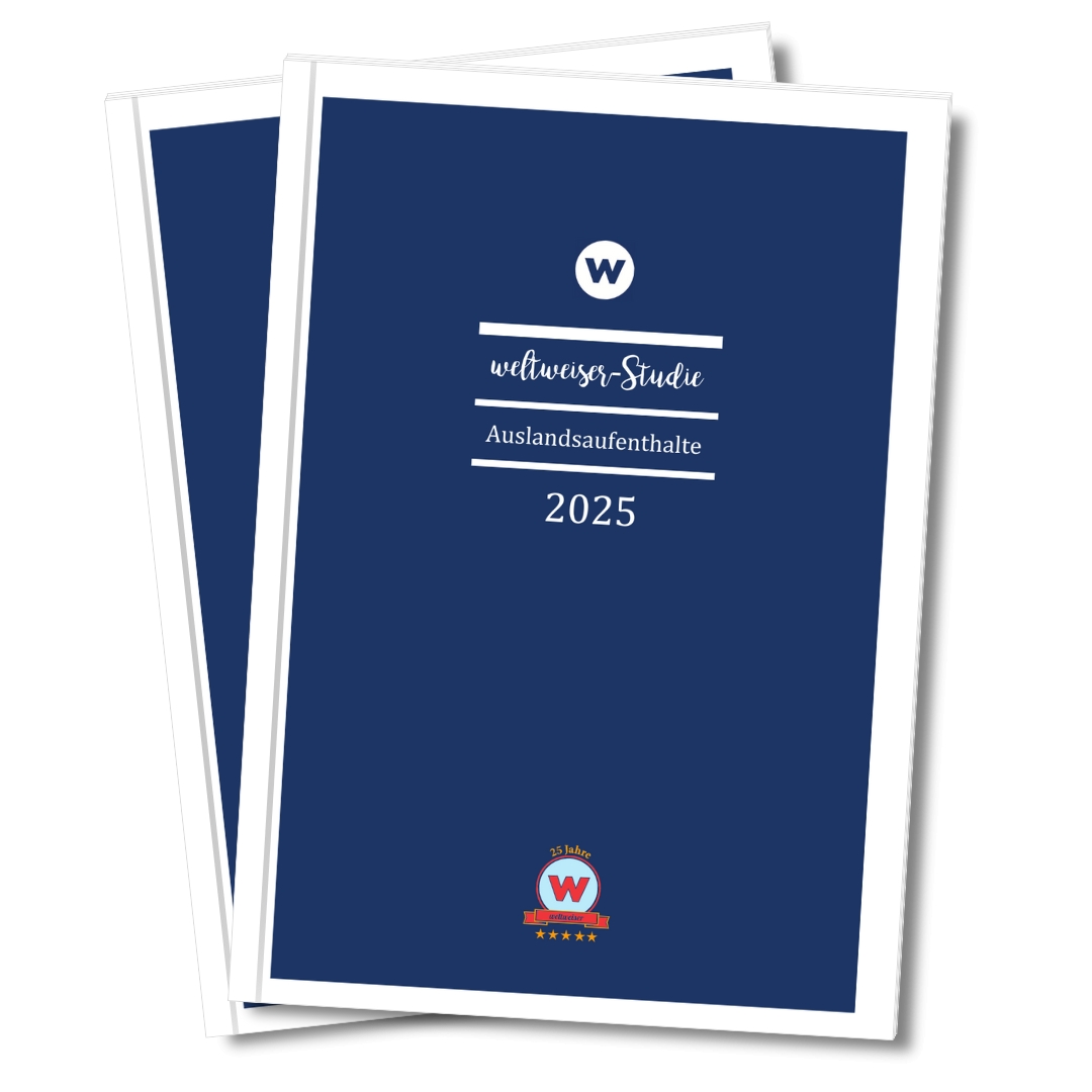 Die weltweiser-Studie 2025 zu Auslandsaufenthalten (Die Bildrechte liegen bei dem Verfasser der Mitteilung.) Die weltweiser-Studie 2025 zu Auslandsaufenthalten (Die Bildrechte liegen bei dem Verfasser der Mitteilung.)