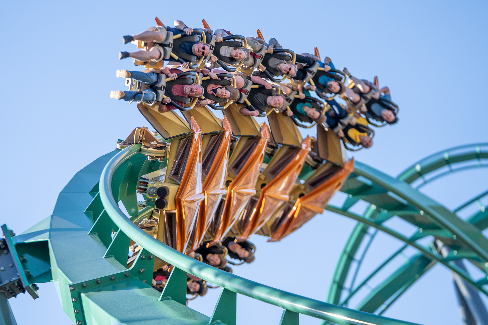 Die neue Weltrekord-Achterbahn Rapterra in Kings Dominion, Virginia, sorgt für Adrenalinkicks. (Bildquelle: Virginia Tourism Corporation)