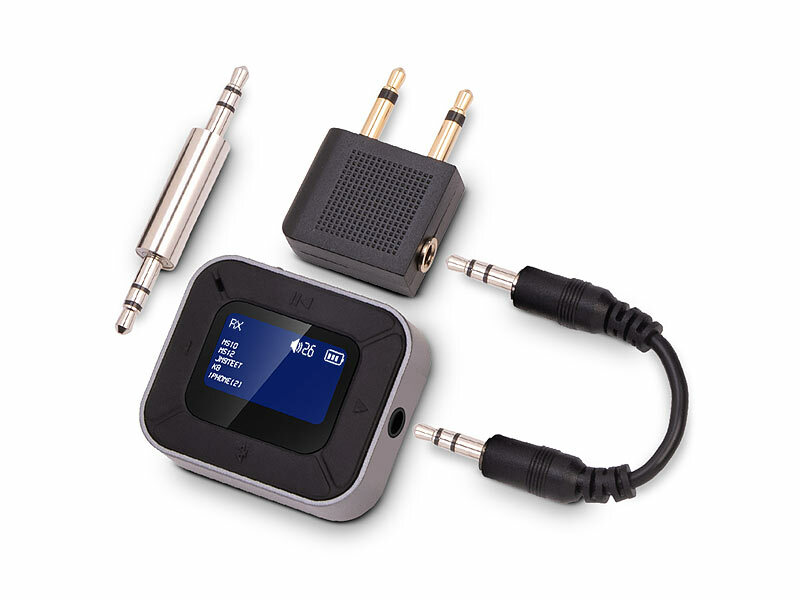auvisio 2in1-Audio-Transmitter- und Receiver mit Bluetooth 5.3 und Display, www.pearl.de (Die Bildrechte liegen bei dem Verfasser der Mitteilung.)