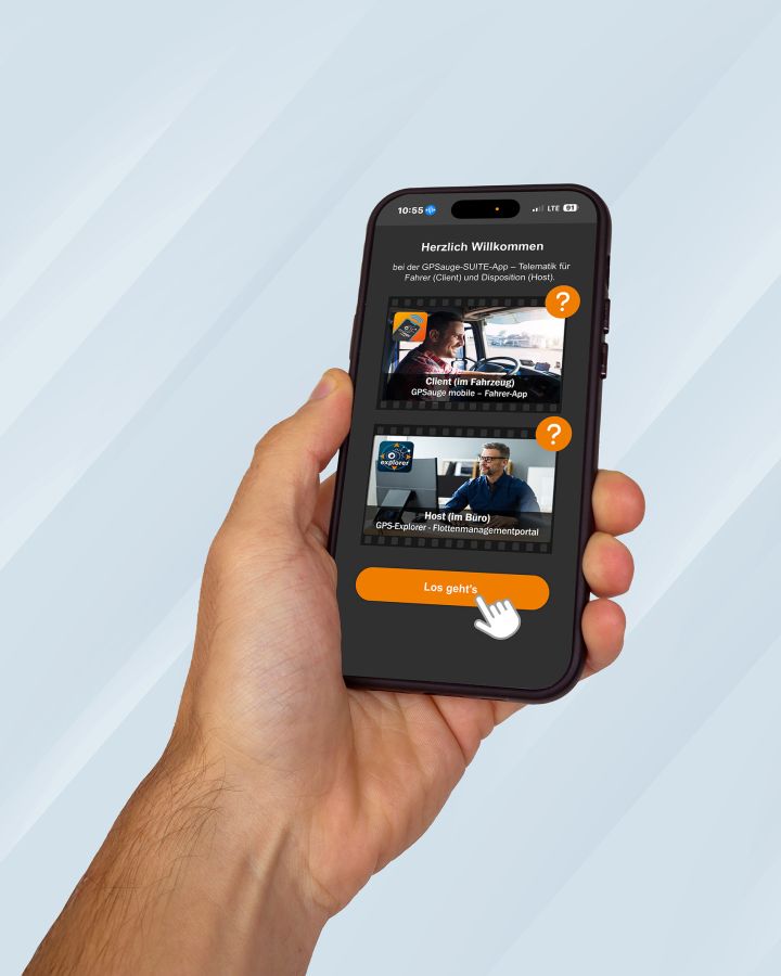 Die GPSauge SUITE App - der zentrale Assistent für telemetrisches Fuhrpark-Management (© )