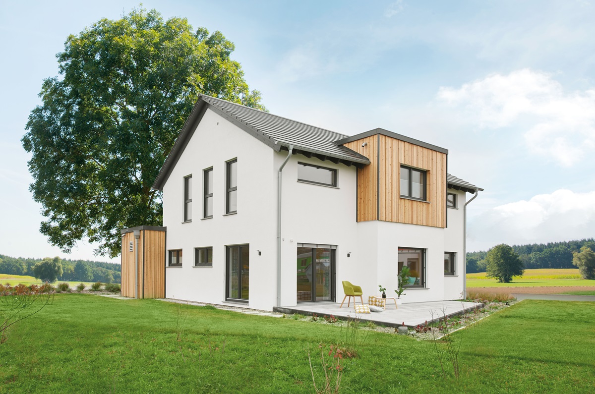 Musterhaus Günzburg von Fingerhut Haus–Effizienzhaus 40 Plus mit Nachhaltigkeitszertifizierung. (Bildquelle: Fingerhut Haus) Musterhaus Günzburg von Fingerhut Haus–Effizienzhaus 40 Plus mit Nachhaltigkeitszertifizierung. (Bildquelle: Fingerhut Haus)