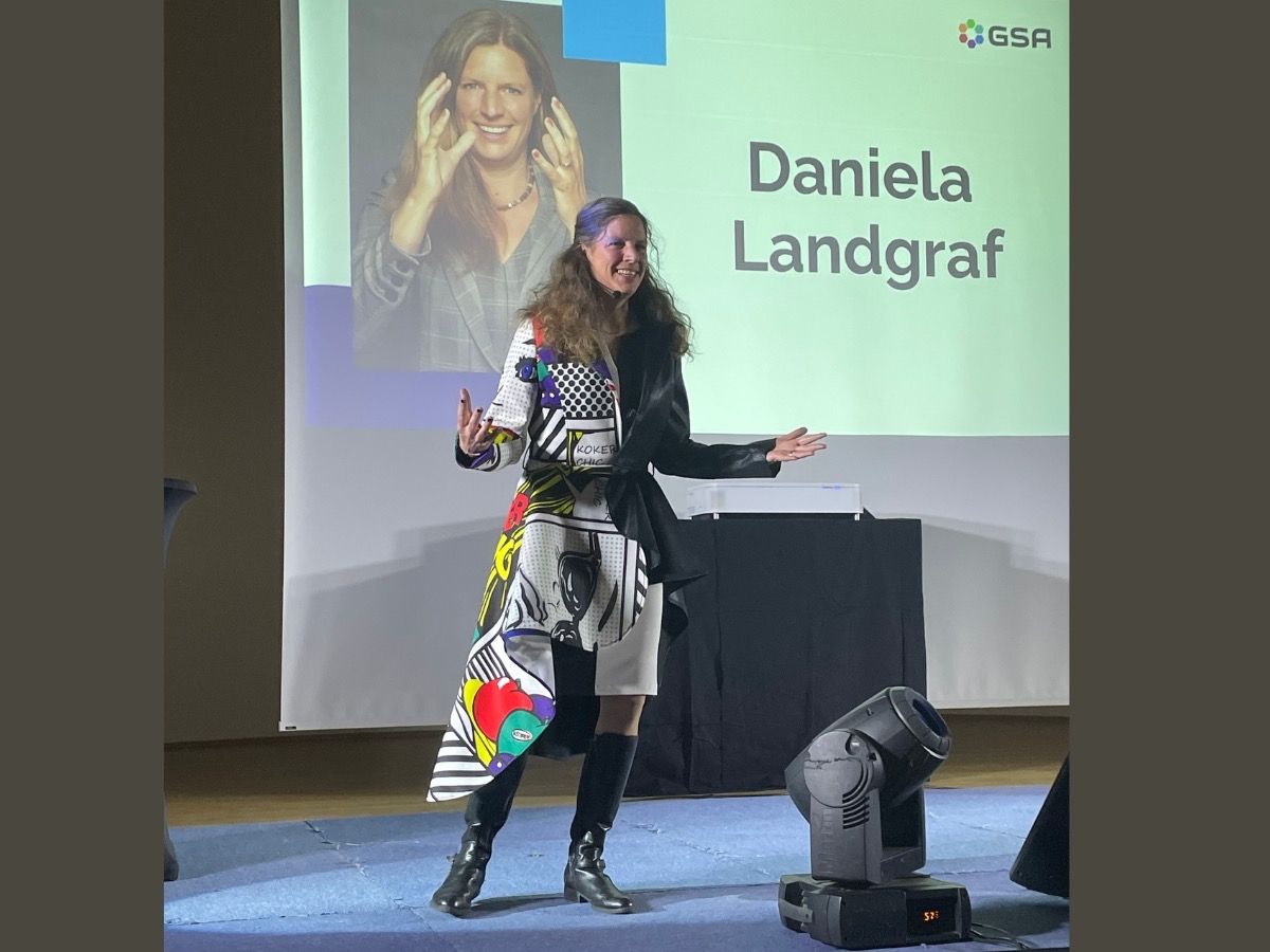 Daniela Landgraf bei der Winterkonferenz der German Speakers Association (© Daniela Busse)
