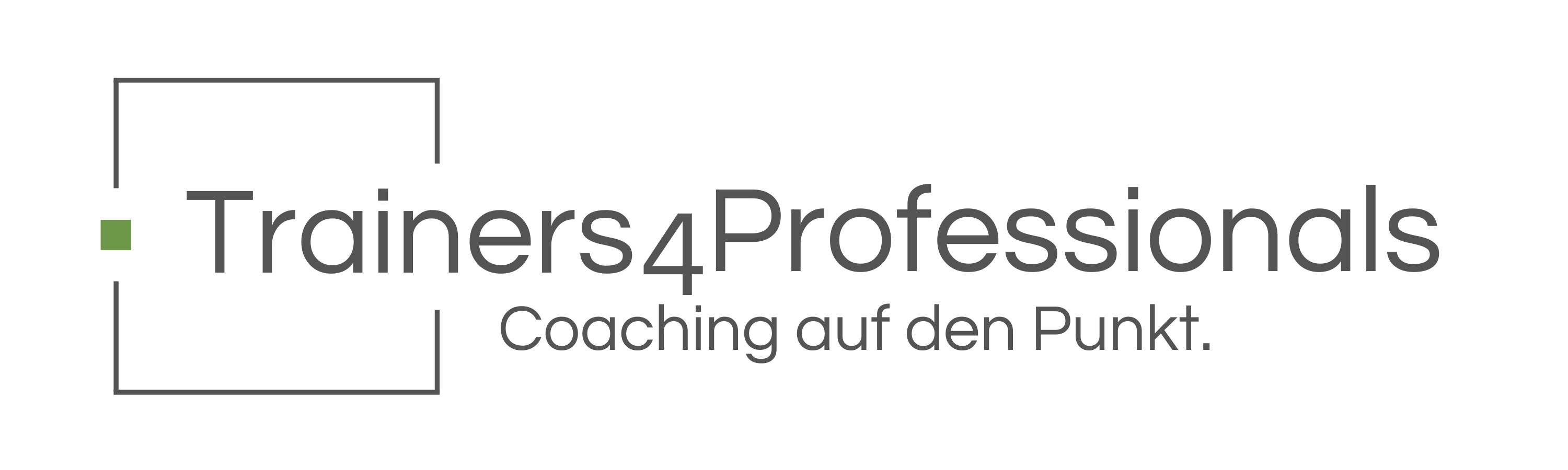 Trainers4Professionals Logo mit Slogan