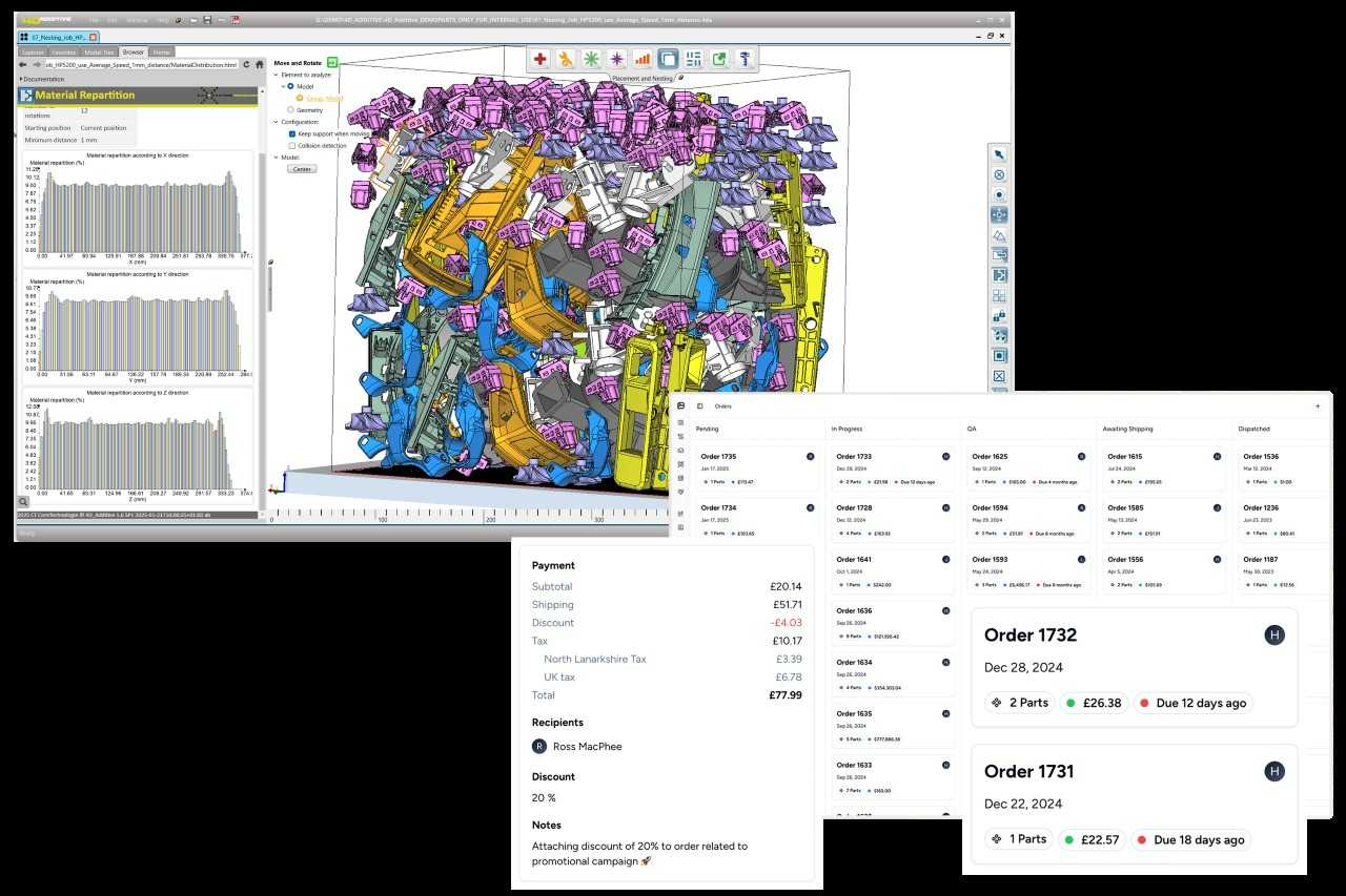 Software-Integration von 4D_Additive und Phasio für automatisierten additiven Fertigungsprozess (Bildquelle: CoreTechnologie GmbH)