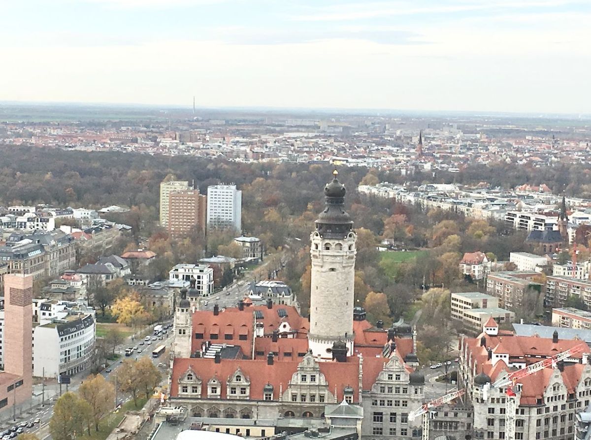 Blick auf das Neue Rathaus Leipzig (© Kevin Rader)