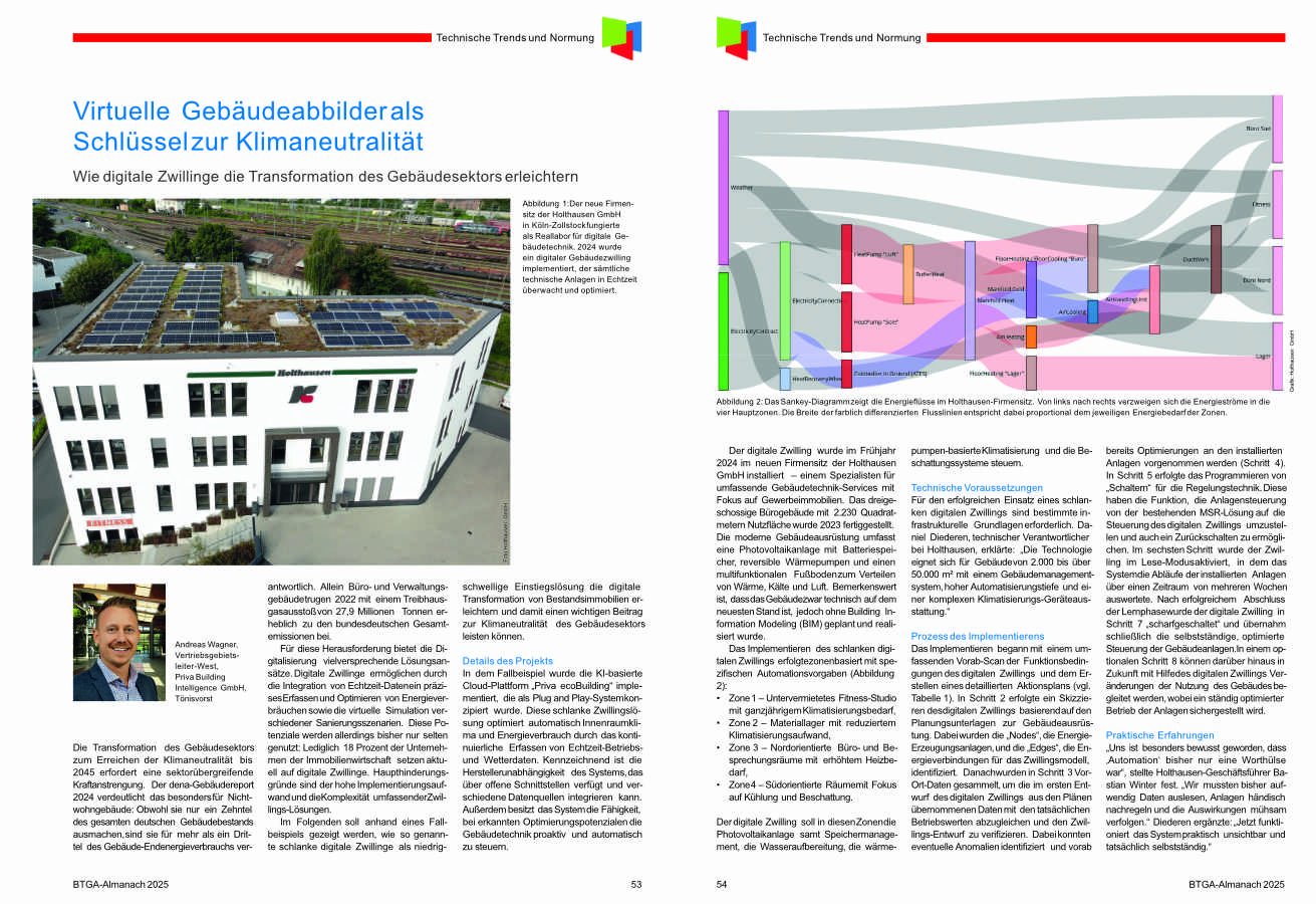 Artikel  im aktuellen BTGA-Almanach 2025 (Bildquelle: BTGA)