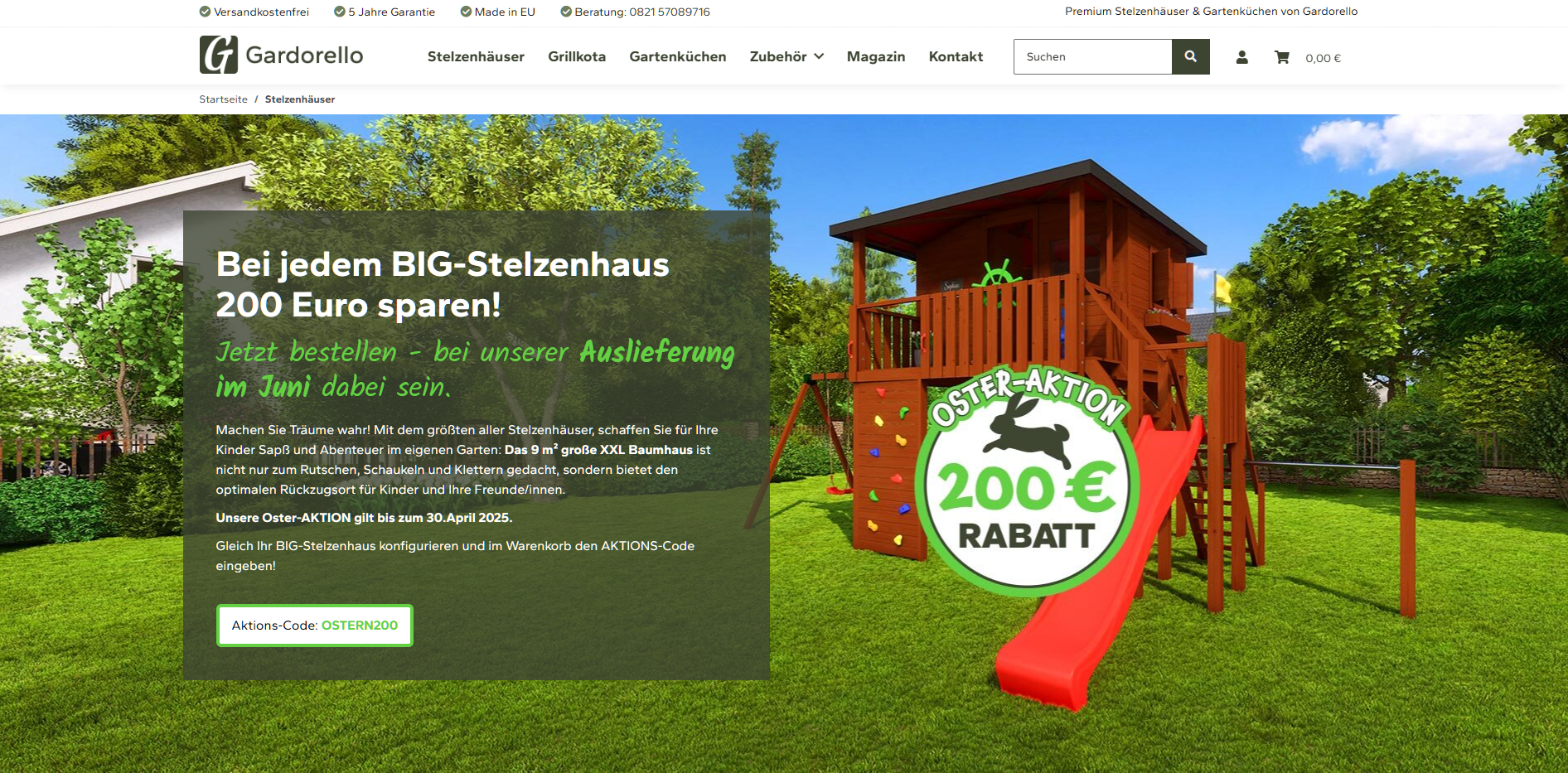 Osteraktion bei GARDORELLO BIG-Stelzenhäuser Osteraktion bei GARDORELLO BIG-Stelzenhäuser