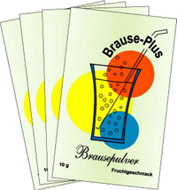 Verpackung Brausepulver Verpackung Brausepulver