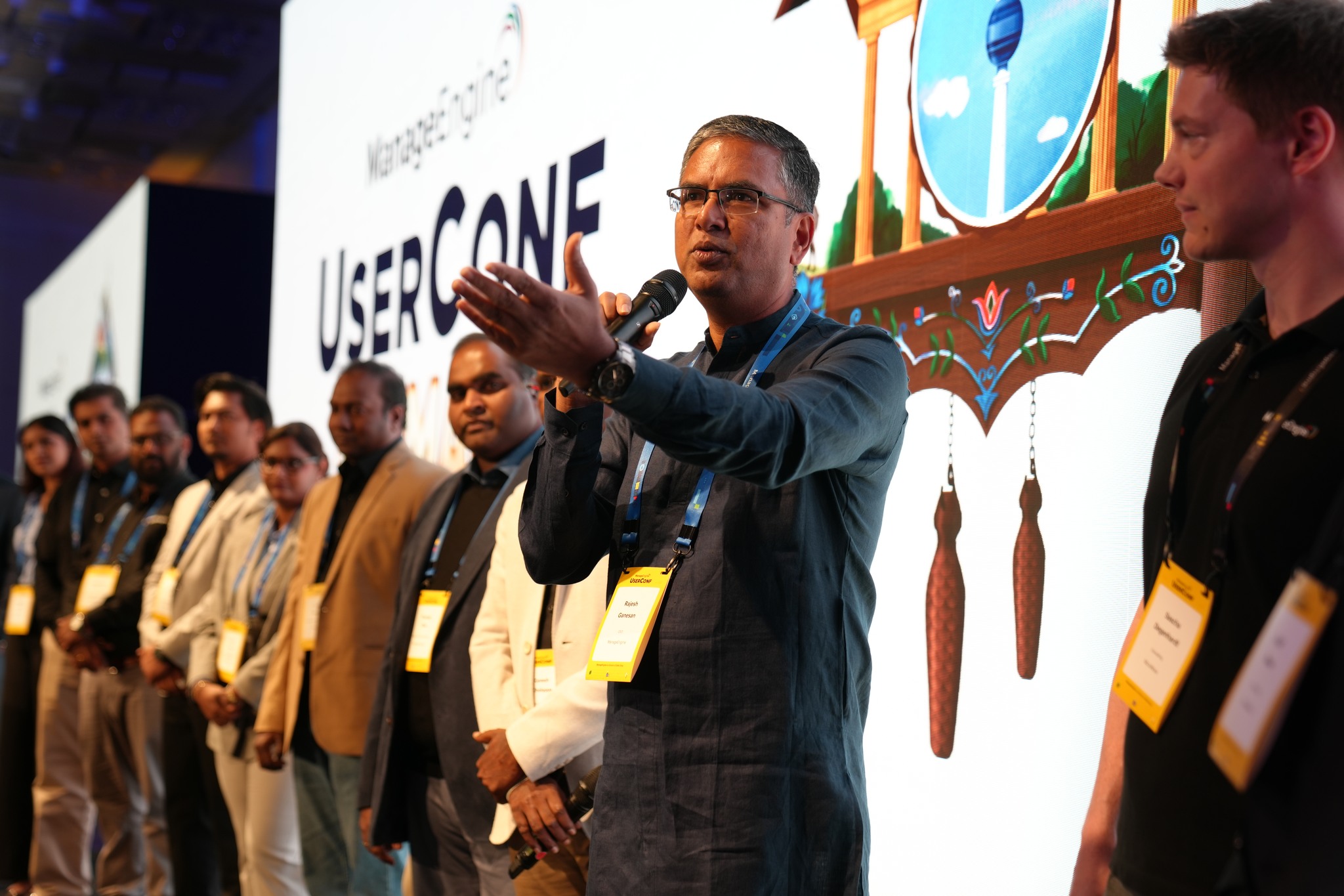 Rajesh Ganesan, CEO von ManageEngine, auf der User Conference in München (Die Bildrechte liegen bei dem Verfasser der Mitteilung.)