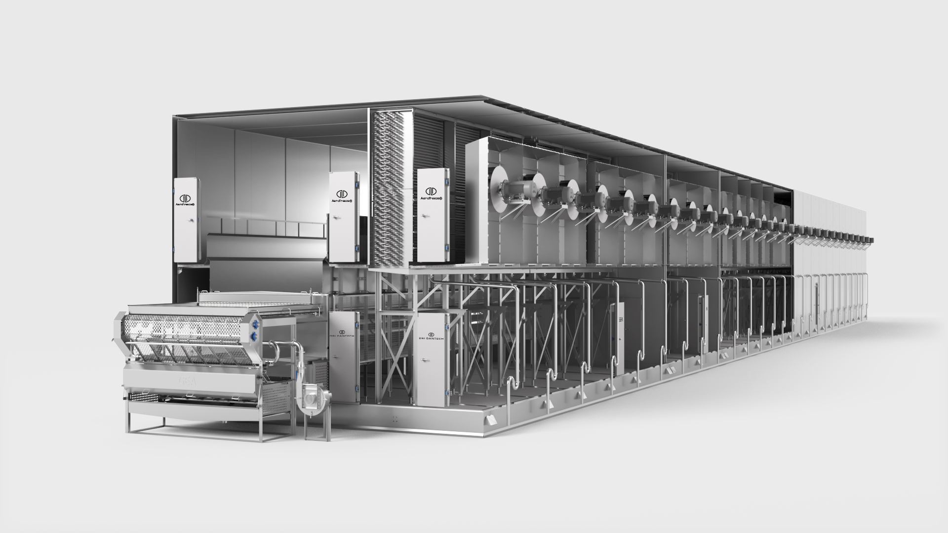 Der von GEA entwickelte Aerofreeze Tunnelfroster ergänzt das DSI Dantech Portfolio mit einer besonders leistungsstarken Variante.