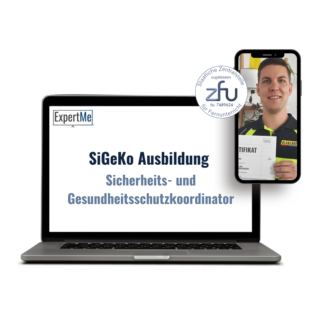 Flexible online Ausbildung zum SiGeKo in nur 5 Tagen absolvieren (Die Bildrechte liegen bei dem Verfasser der Mitteilung.)